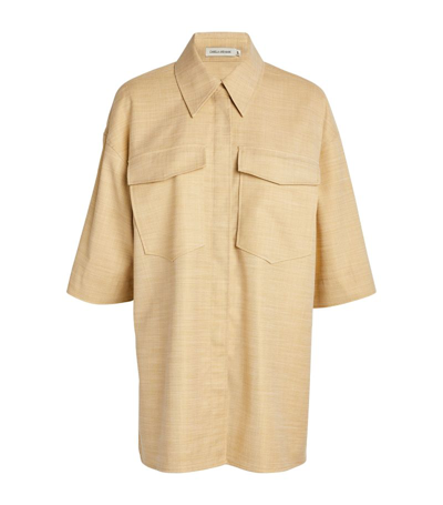 Shop Camilla And Marc Oversized Cordellia Shirt In Beige