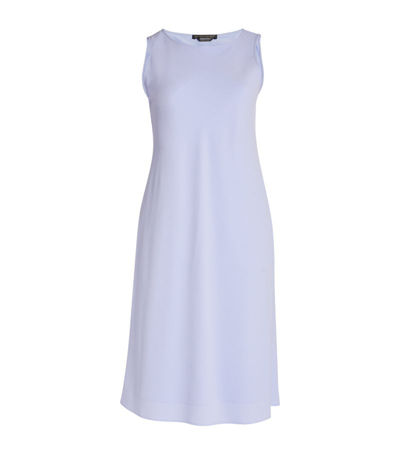 Shop Marina Rinaldi Sleeveless Midi Dress In Blue