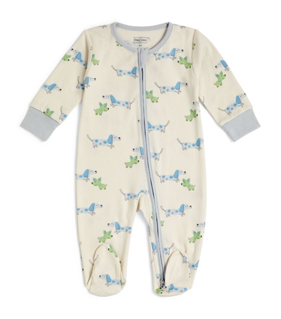 Shop Kissy Kissy Dog Print All-in-one (0-9 Months) In Multi