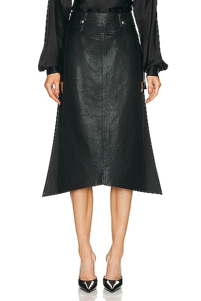 Shop Ezr Double Layer Skirt Short In Black