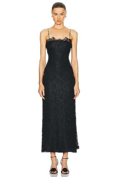 Shop Alexis Rishell Dress In Black Lace