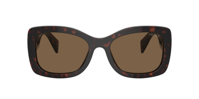 Prada Eyewear Square Frame Sunglasses In Brown