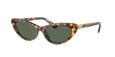 Shop Polo Ralph Lauren Woman Sunglass Ph4199u In Dark Green