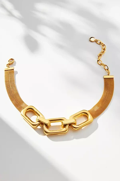 Shop Diana Broussard Geoff Collar Necklace In Gold