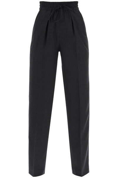 Isabel Marant Liska Trousers In Grey,black