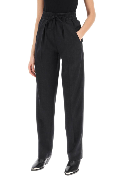 Shop Isabel Marant Liska Trousers In Grey,black