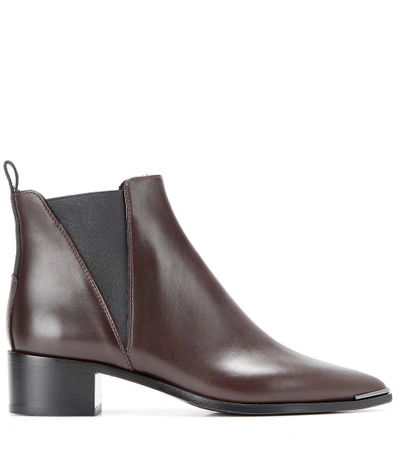 Shop Acne Studios Jensen Leather Ankle Boots