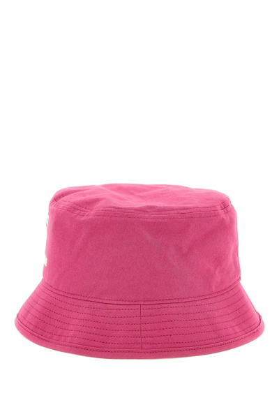 Shop Rick Owens Cotton Bucket Hat Converse X Drkshdw In Fuchsia,pink