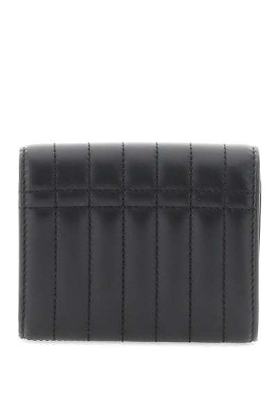 Shop Burberry Lola Tri-fold Wallet In Black