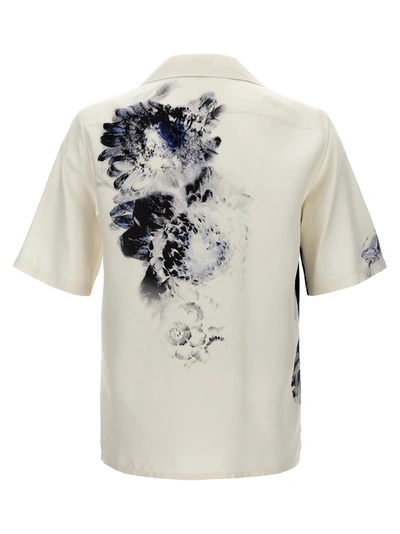 Shop Alexander Mcqueen Dutch Flower Shirt, Blouse White/black