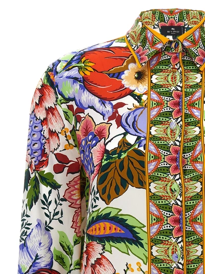 Shop Etro Floral Print Shirt Shirt, Blouse Multicolor