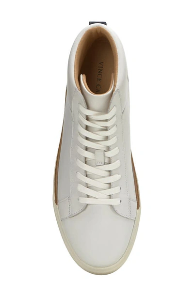 Shop Vince Camuto Ranulf High Top Sneaker In Bianco/ Eclipse