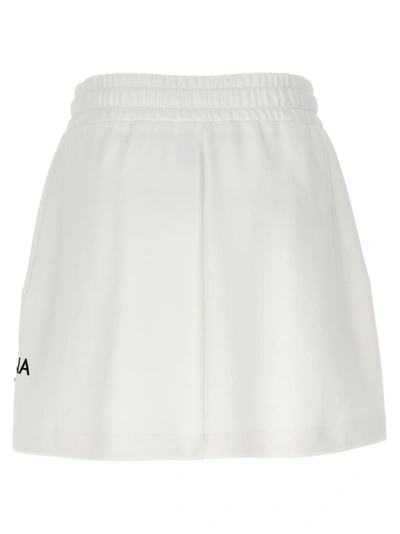 Shop Dolce & Gabbana Logo Patch Skirt Skirts White