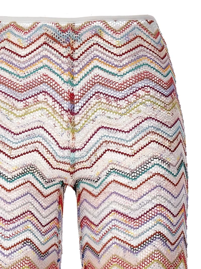 Shop Missoni Lurex Knit Pants Multicolor