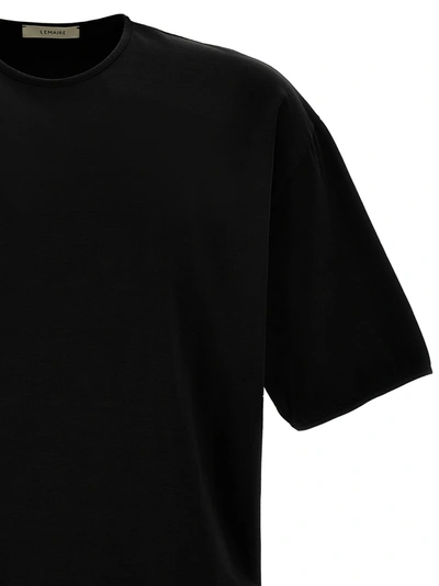 Shop Lemaire Mercerized Cotton T-shirt Black
