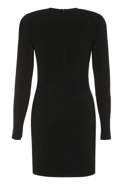 Shop Balenciaga Twill Dress In Black