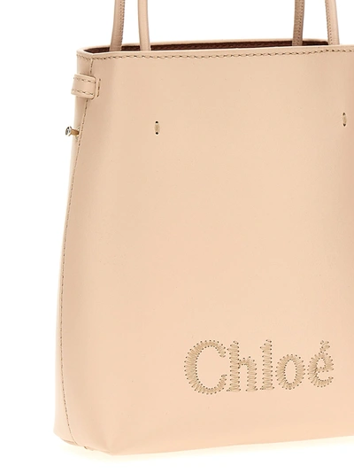 Shop Chloé Micro Chloe Sense Hand Bags Pink