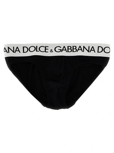 Shop Dolce & Gabbana Midi Underwear, Body White/black