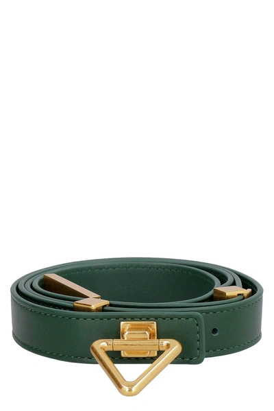 Shop Bottega Veneta Point Lock Belt In Green