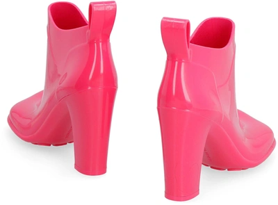 Shop Bottega Veneta Shine Ankle Boots In Fuchsia