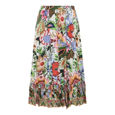 Shop Etro Skirts Red