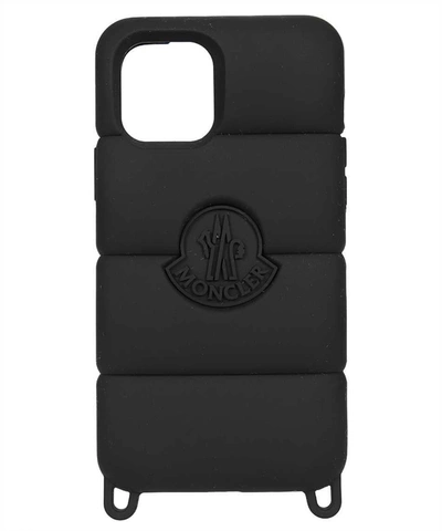 Shop Moncler Iphone Silicon Case In Black