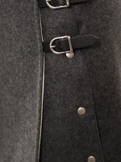 Shop Durazzi Milano Amazon Studded Skirt In Grey
