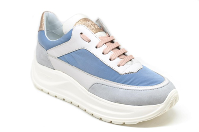 Candice Cooper Lace-up Sneakers In White