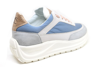 Candice Cooper Lace-up Sneakers In White