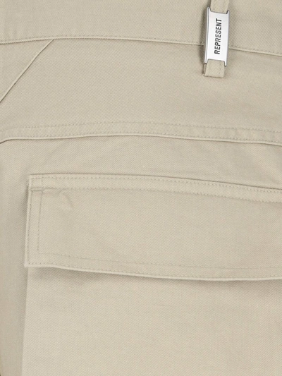 Shop Represent Trousers In Beige