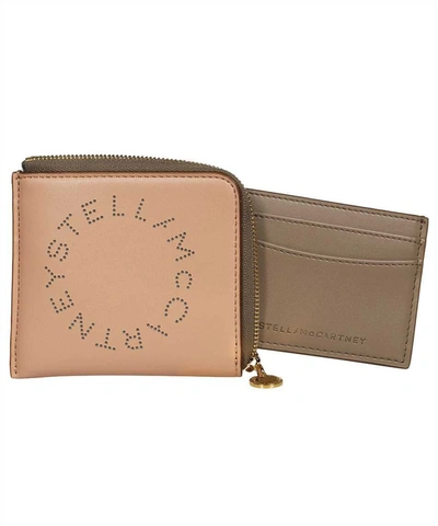 Shop Stella Mccartney Stella Logo Small Wallet In Pink