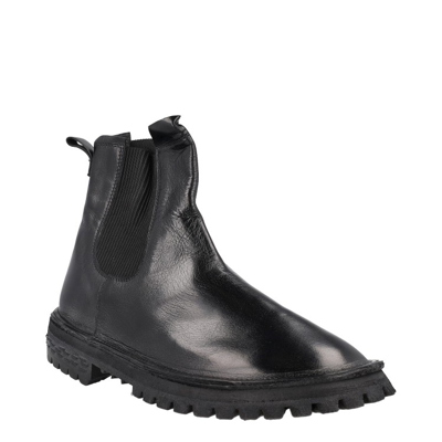 Shop Moma Tebe Combat Ankle Boot In Black Leather