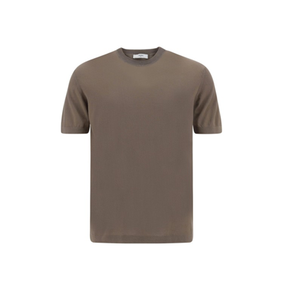 Shop Cruna Beige Cotton T-shirt In Grey