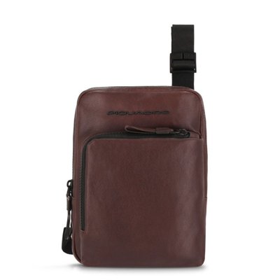 Shop Piquadro Brown Ipad Mini Bag In Grey