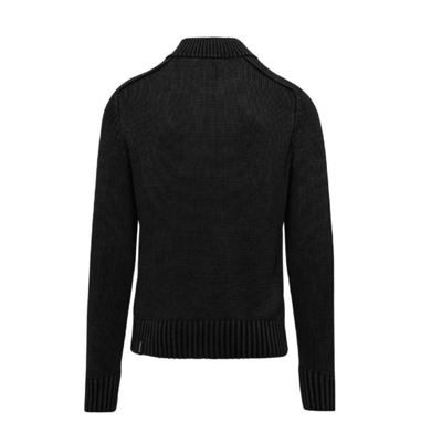 Shop Bomboogie Long-sleeved Cardigan In Black