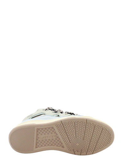 Shop Lanvin Suede And Mesh Sneakers