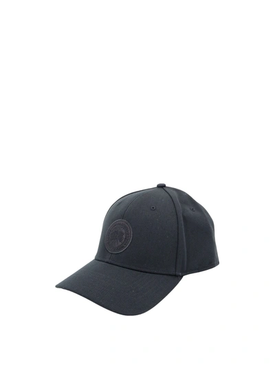 Shop Canada Goose Unisex Hat With Logo Patch