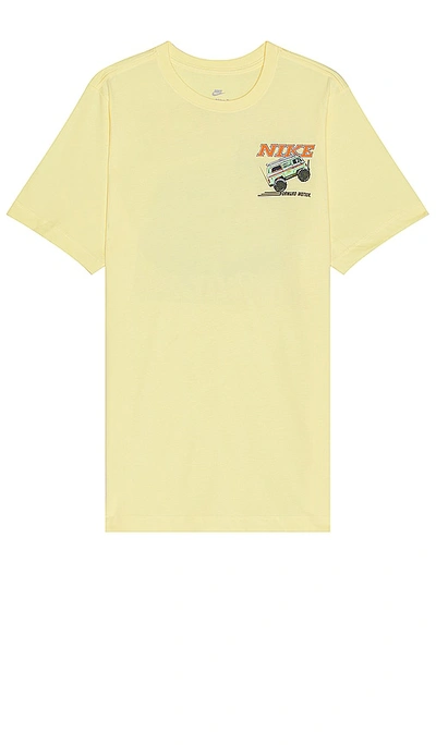 Shop Nike Sneaker Obsessed T-shirt In Soft Yellow