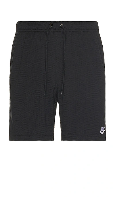 Shop Nike Club (nsw) Mesh Flow Shorts In Black & White