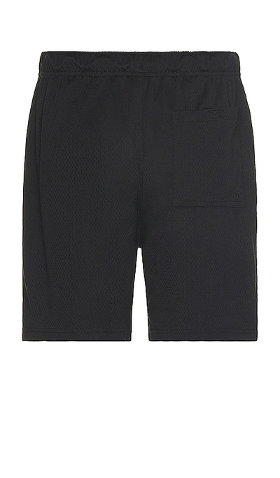 Nike Club Flow Mesh Athletic Shorts In Black & White