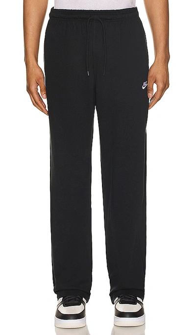 Nike Club Fleece Loose Fit Sweatpants In Black & White