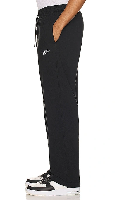 Nike Club Fleece Loose Fit Sweatpants In Black & White