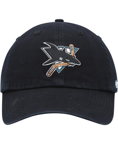 47 Brand Women's ' Black San Jose Sharks Clean Up Adjustable Hat In Black