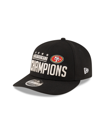New Era Men's  Black San Francisco 49ers 2023 Nfc Champions Locker Room Trophy Collection Low Profile In Black
