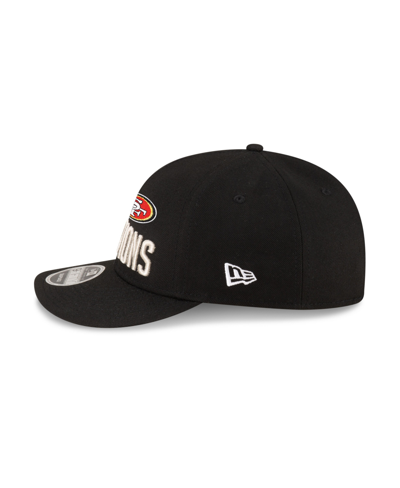 New Era Men's  Black San Francisco 49ers 2023 Nfc Champions Locker Room Trophy Collection Low Profile In Black