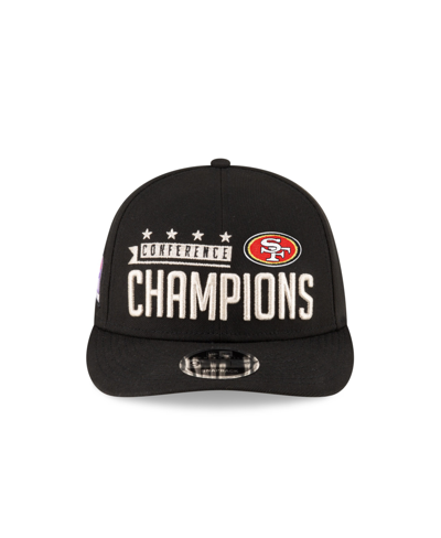 New Era Men's  Black San Francisco 49ers 2023 Nfc Champions Locker Room Trophy Collection Low Profile In Black