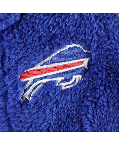 Outerstuff Baby Boys And Girls Royal, Gray Buffalo Bills Game Nap Teddy Fleece Bunting Full-zip Sleeper In Royal,gray