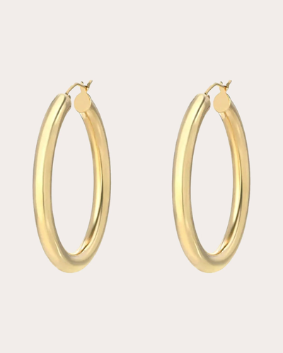 Shop Zoe Lev Women's 14k Gold Medium Thick Hoop Earrings