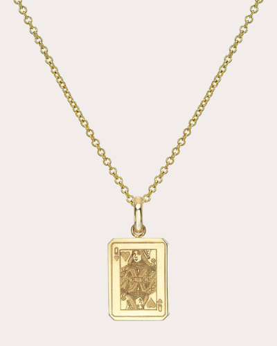 Shop Zoe Lev Women's 14k Gold Queen Of Hearts Pendant Necklace