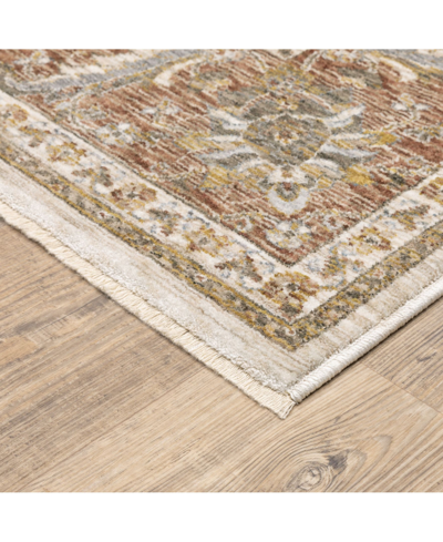 Jhb Design Maharaja 5091z Rust And Ivory 3'3" X 5' Area Rug In Rust,ivory